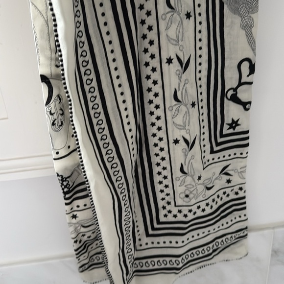 Hermes Shawl Scarf  Festival des Amazones Bandana Stole Cashmere Silk 140 NWT - Picture 9 of 14